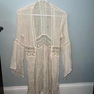 Women’s long cover,sheer and knit